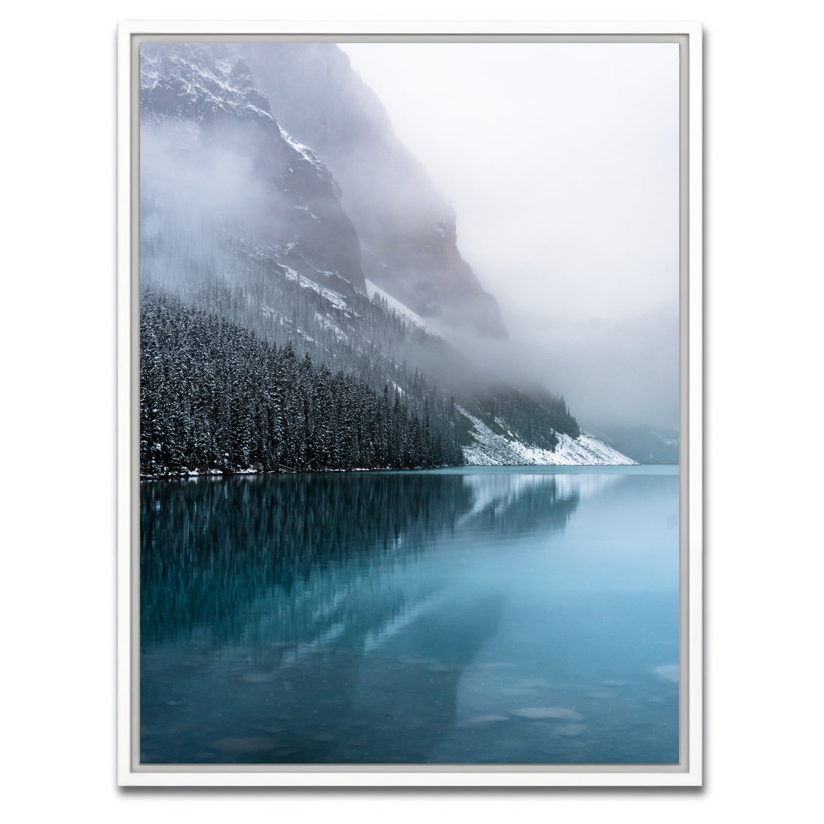 AUTO-MOCKUP WHITE | Misty Reflection | 1 Piece | White Framed Canvas | group=3x4