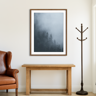 AUTO-MOCKUP ROOM | Misty Trees 1 Wall Art
