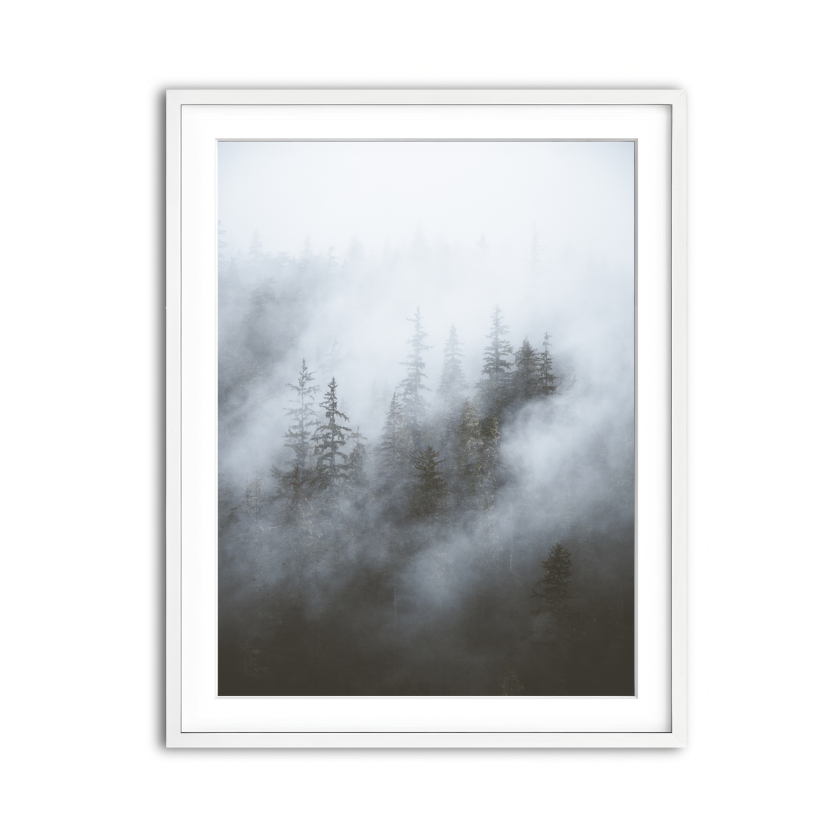 Framed Print 3x4 White