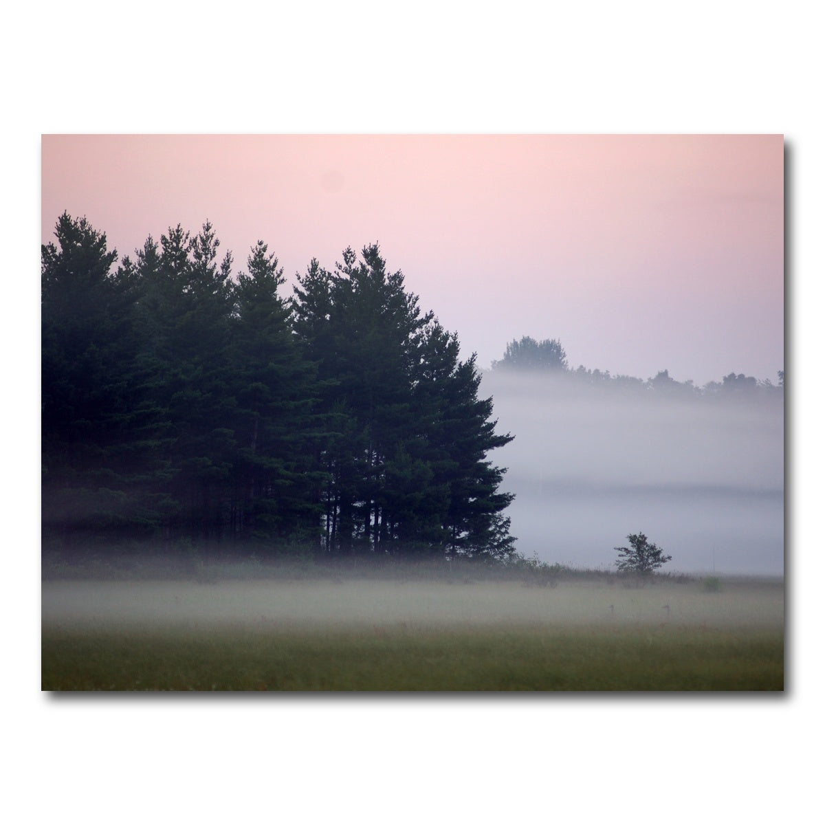 AUTO-MOCKUP WHITE | Misty Wisconsin Morning Castle Rock Lake | 1 Piece | Gallery Wrap Canvas | group=4x3
