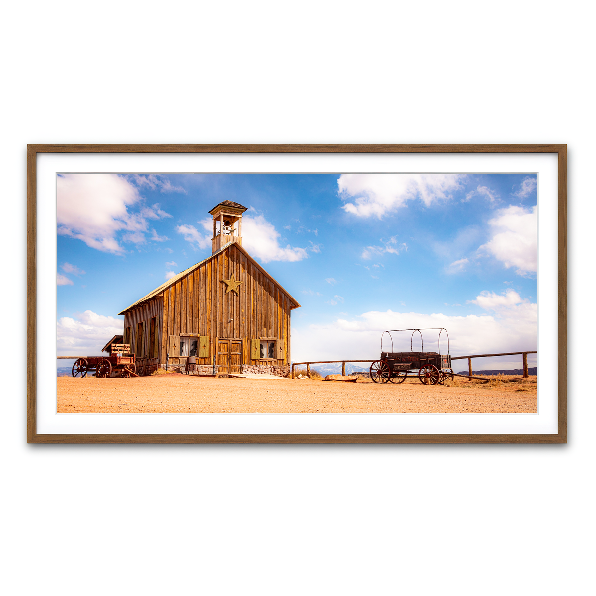 Framed Print 2x1 Walnut