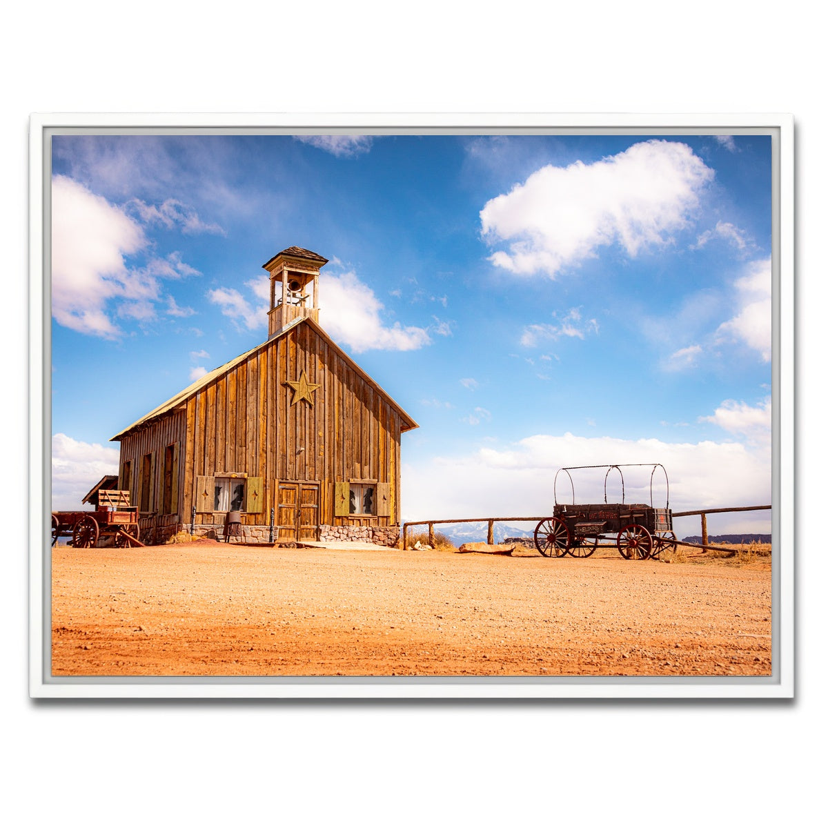 AUTO-MOCKUP WHITE | Moab Barn | 1 Piece | White Framed Canvas | group=4x3