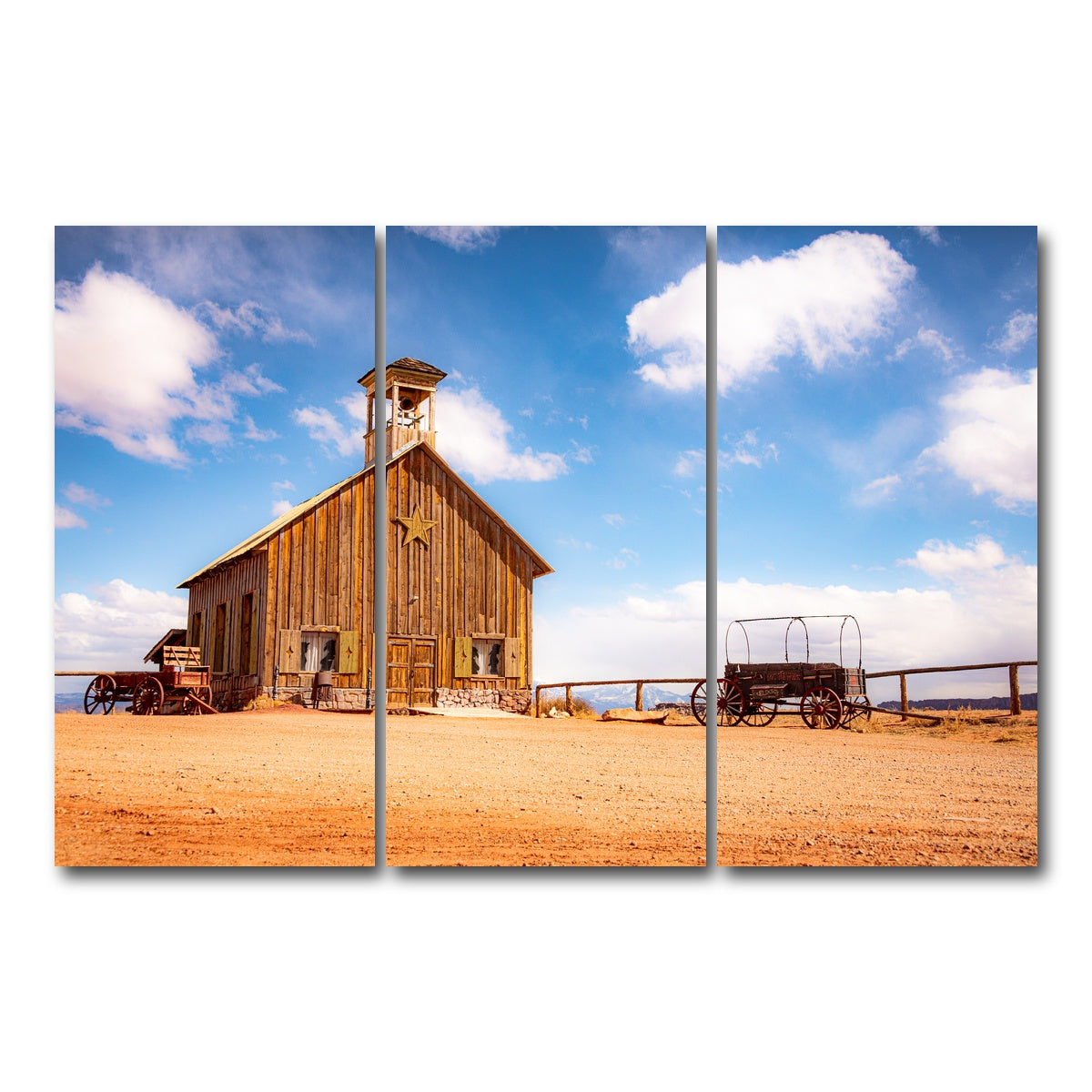 AUTO-MOCKUP WHITE | Moab Barn | 3 Piece | Gallery Wrap Canvas | group=12x24