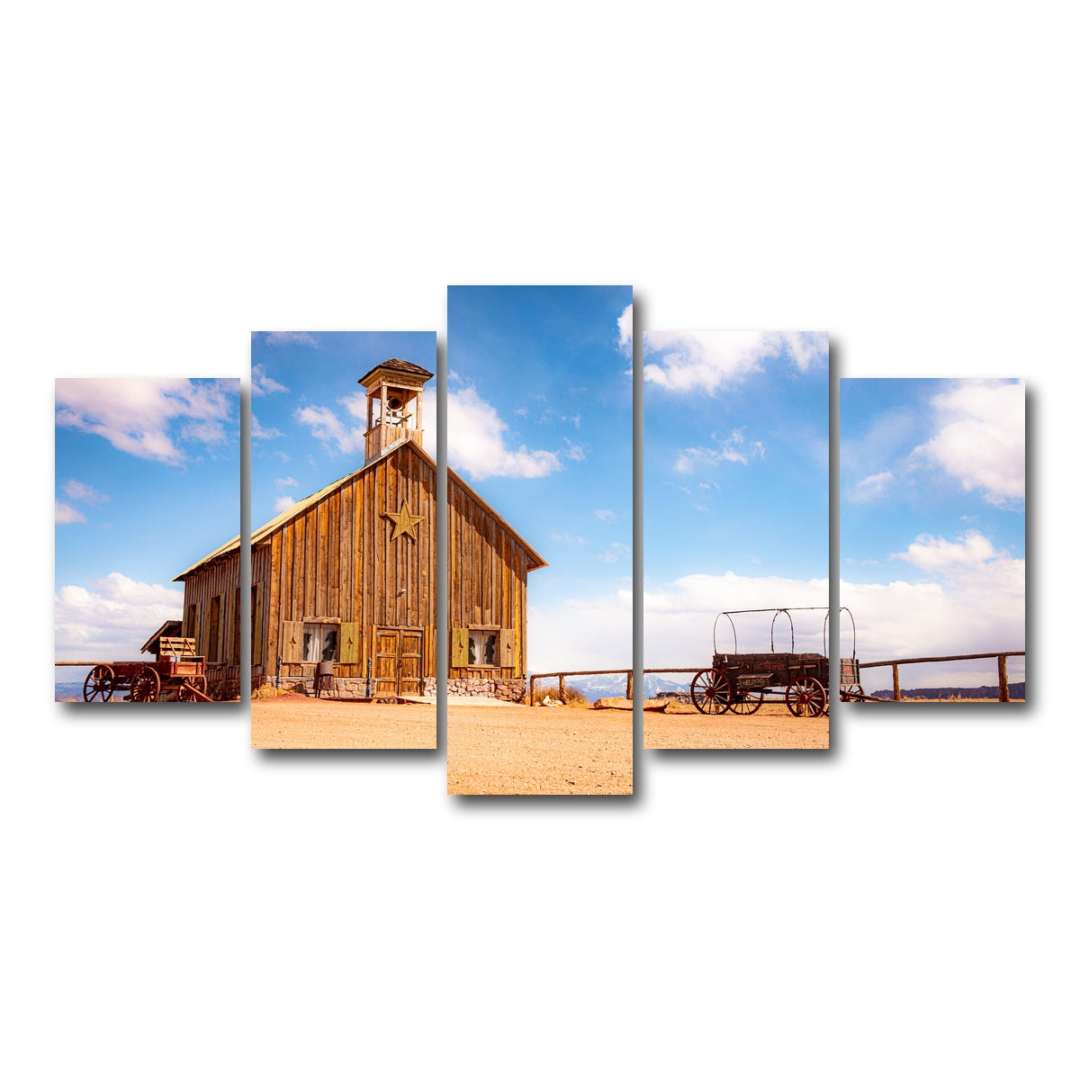 AUTO-MOCKUP WHITE | Moab Barn | 5 Piece | Gallery Wrap Canvas | group=5_normal