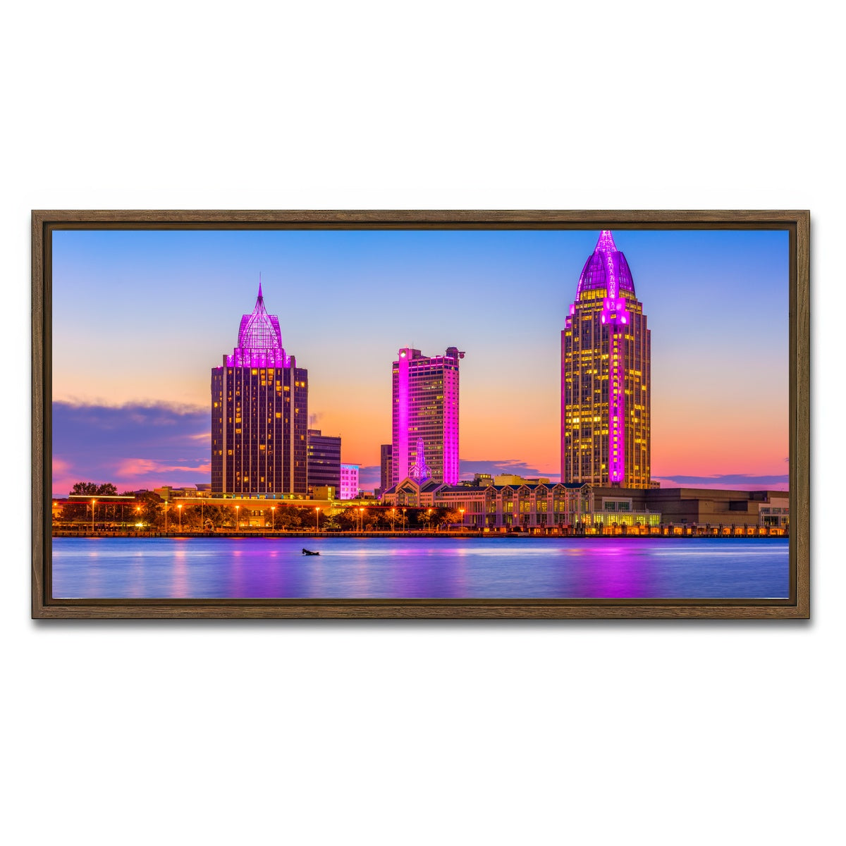 AUTO-MOCKUP WHITE | Mobile | 1 Piece | Walnut Framed Canvas | group=2x1