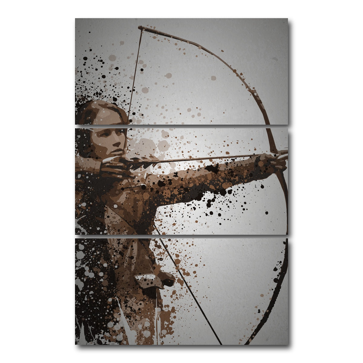 AUTO-MOCKUP WHITE | Mocking Jay | 3 Piece | Gallery Wrap Canvas | group=12x24_stacked