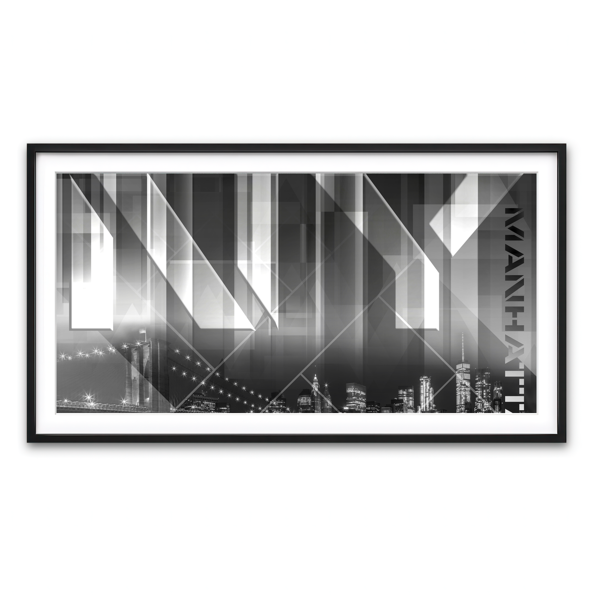 Framed Print 2x1 Black