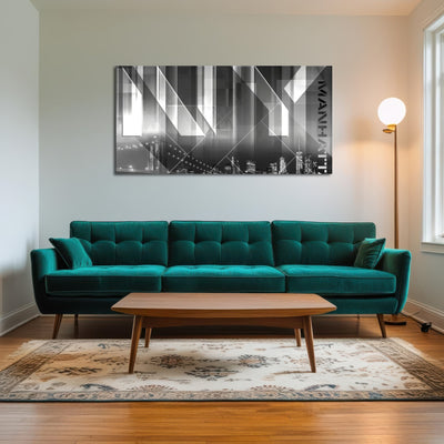 AUTO-MOCKUP ROOM | Modern Art BROOKLYN BRIDGE & SKYLINE