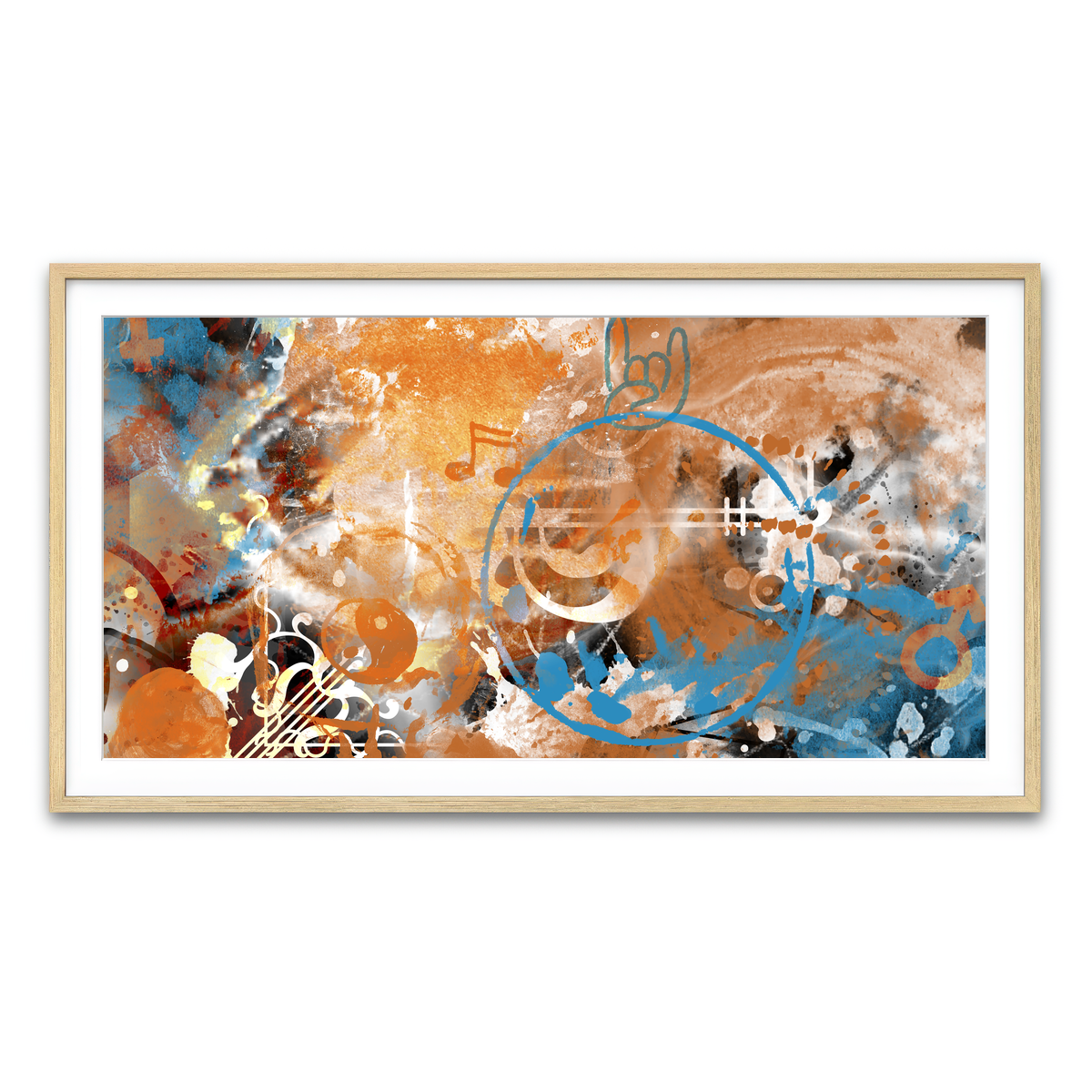 Framed Print 2x1 Natural