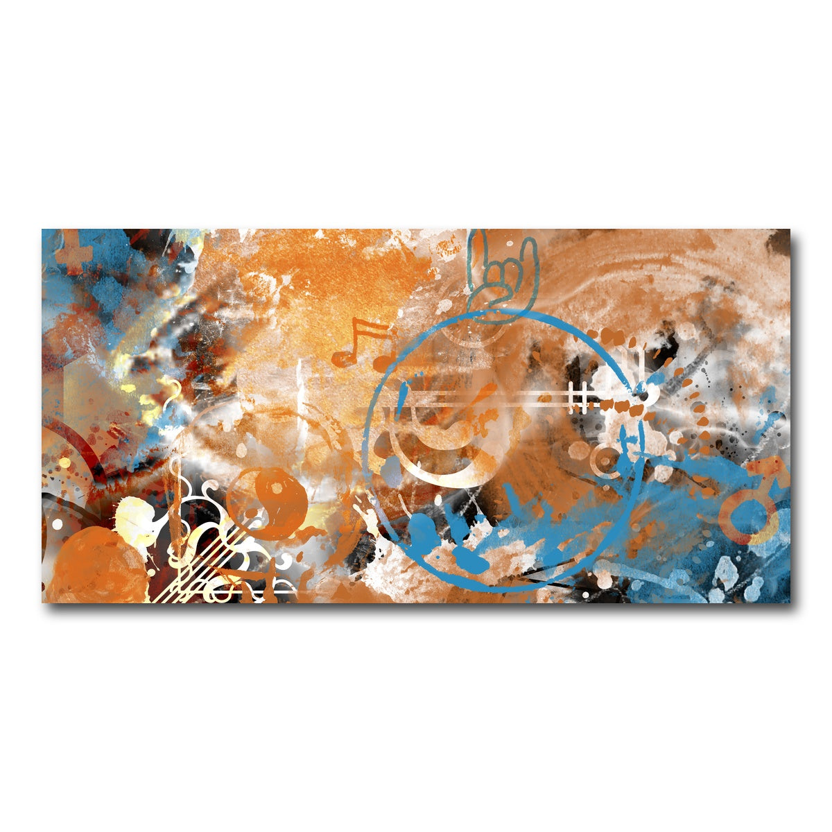 AUTO-MOCKUP WHITE | Modern Art Beyond Control | 1 Piece | Gallery Wrap Canvas | group=2x1