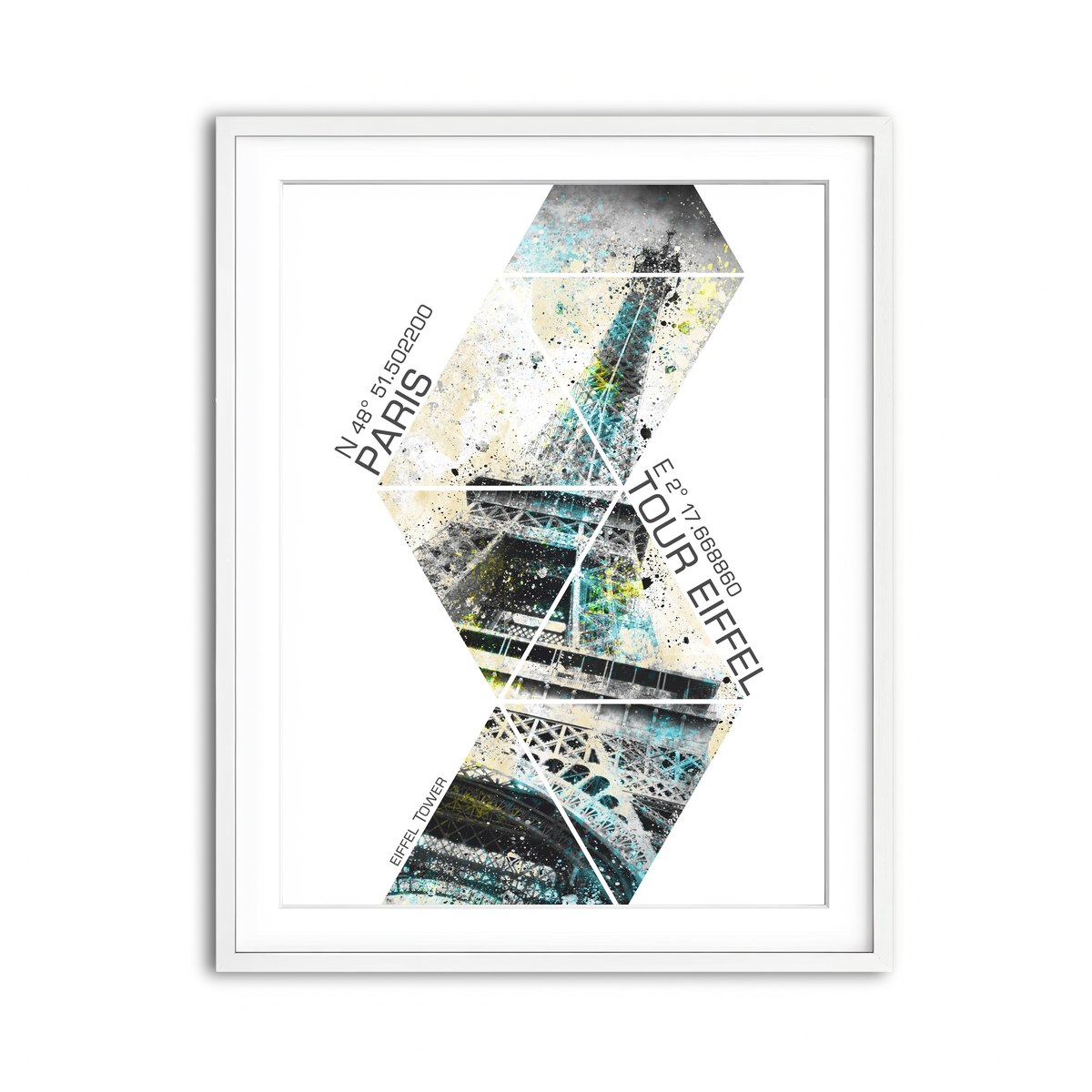 Framed Print 3x4 White