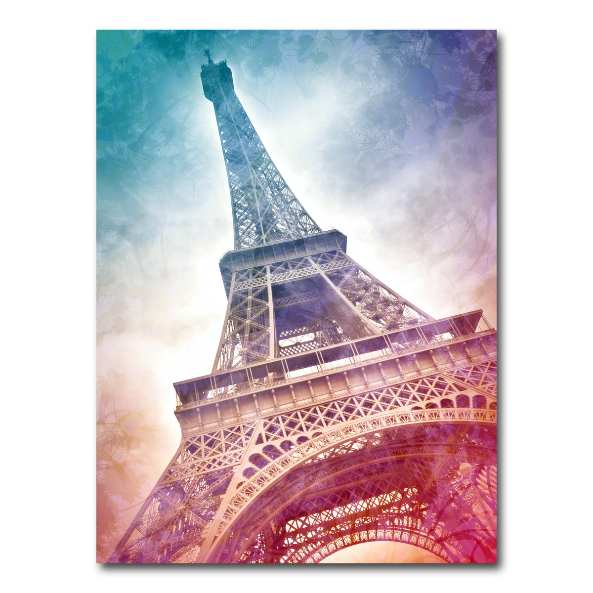 AUTO-MOCKUP WHITE | Modern Art Eiffel Tower | 1 Piece | Gallery Wrap Canvas | group=3x4