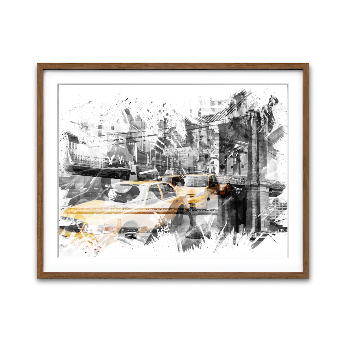 Framed Print 4x3 Walnut