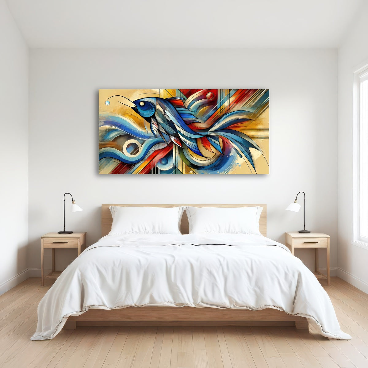 AUTO-MOCKUP ROOM | Modern Fish Art