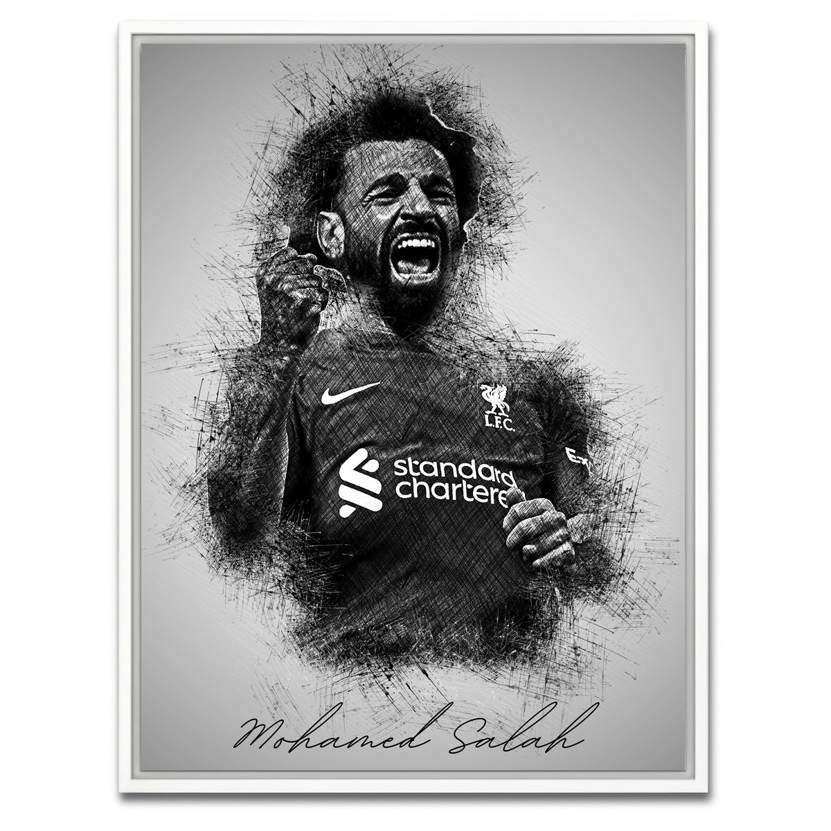 AUTO-MOCKUP WHITE | Mohamed Salah 2 | 1 Piece | White Framed Canvas | group=3x4