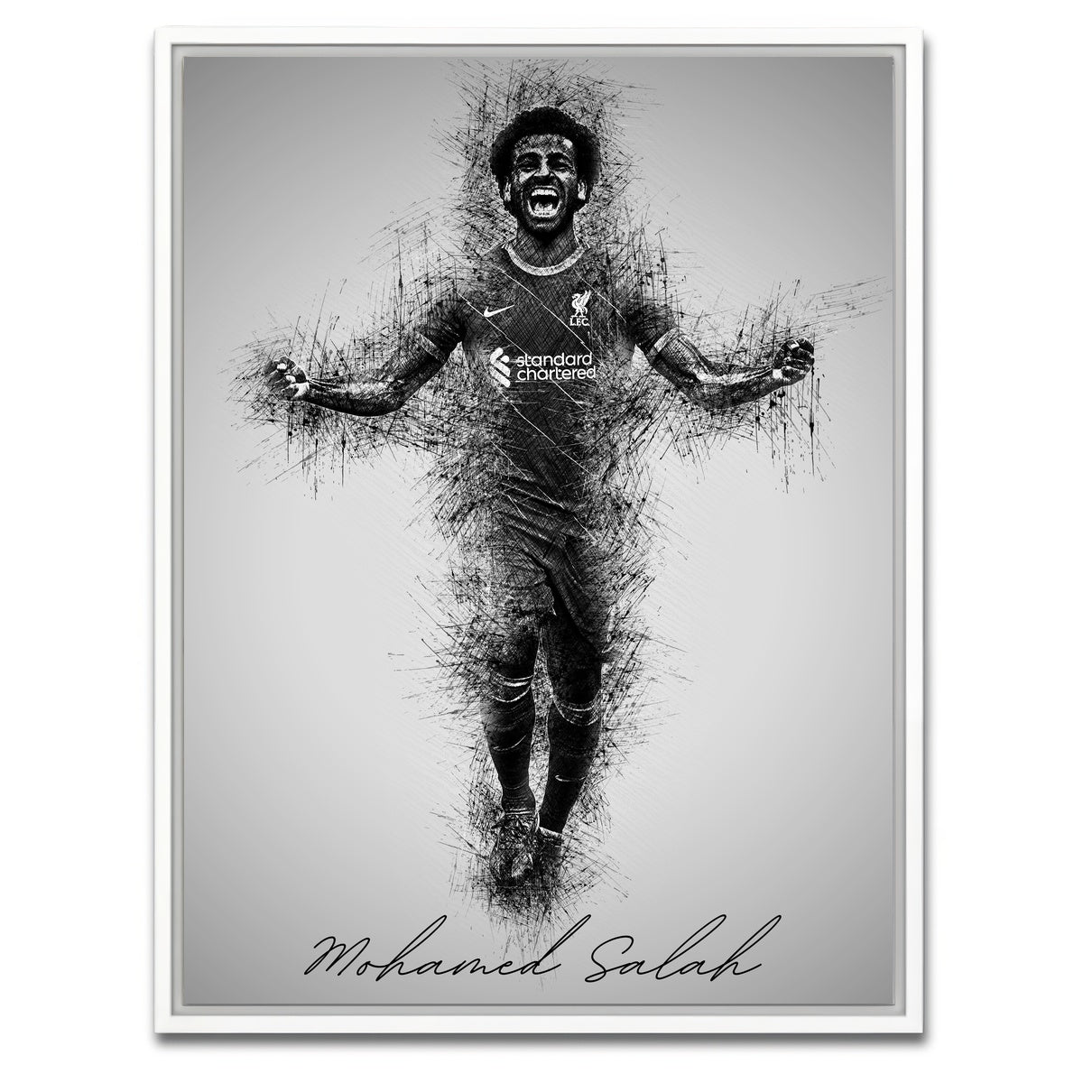 AUTO-MOCKUP WHITE | Mohamed Salah | 1 Piece | White Framed Canvas | group=3x4
