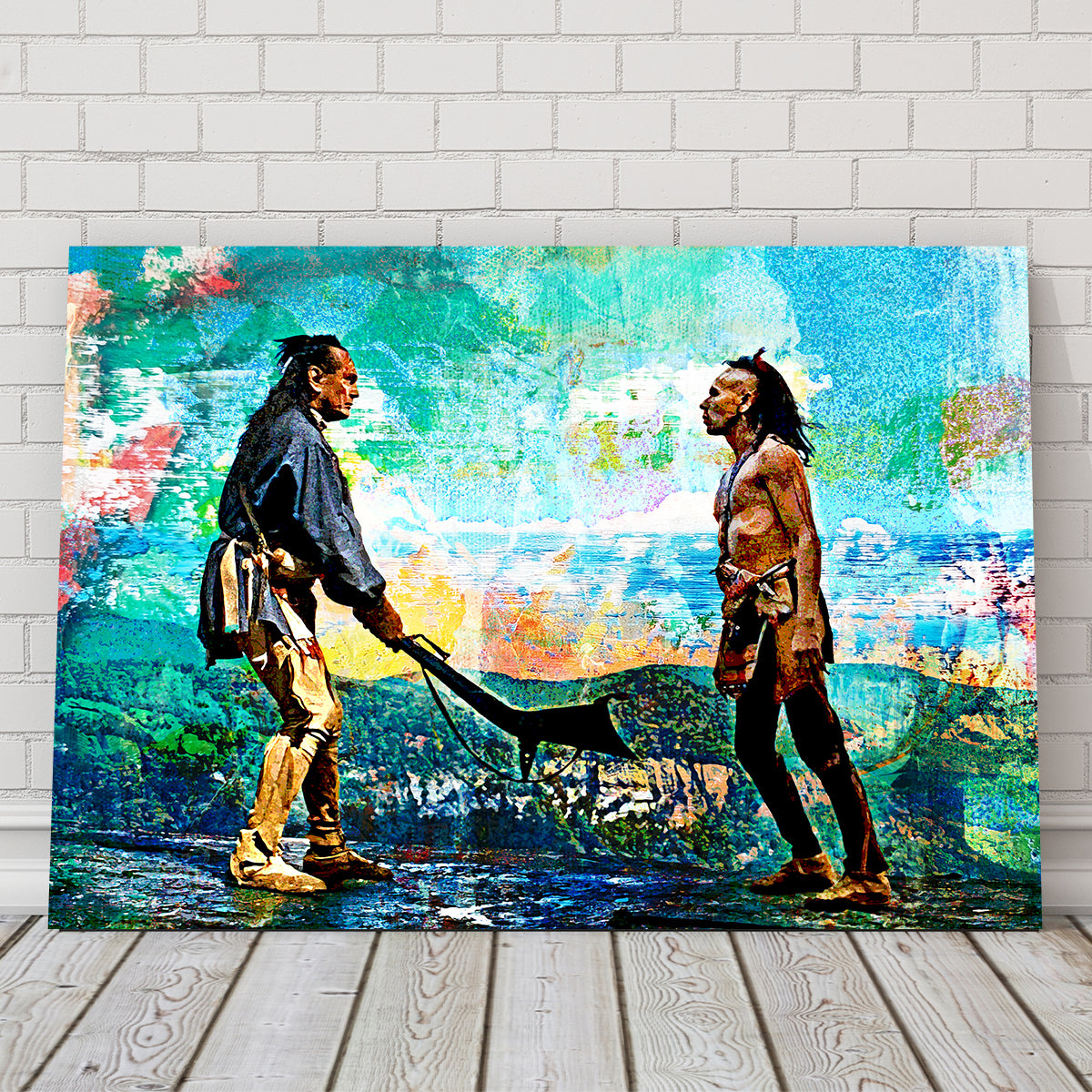 Last of the Mohicans Vintage Blues Wall Art