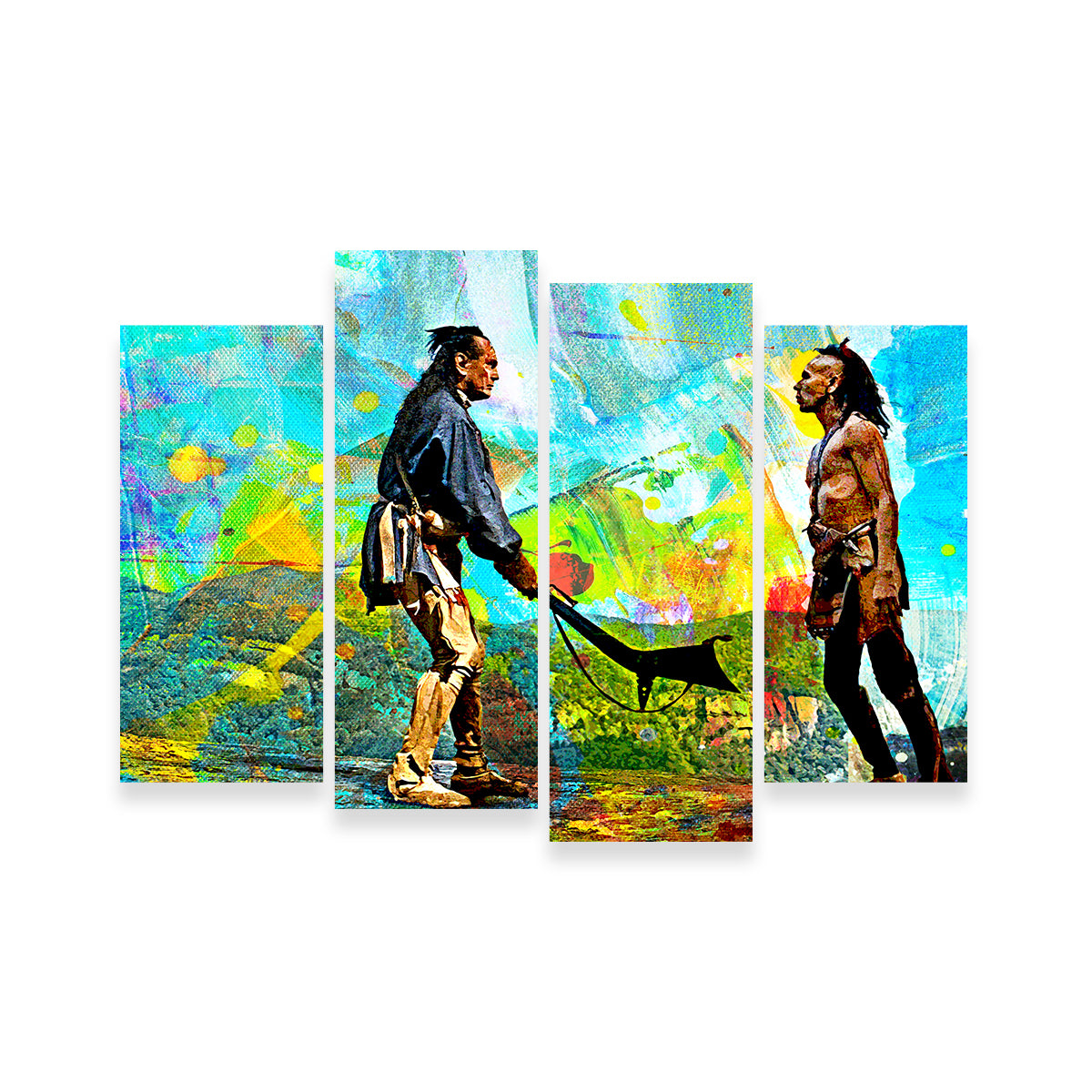 Last of the Mohicans Brushed Wall Art