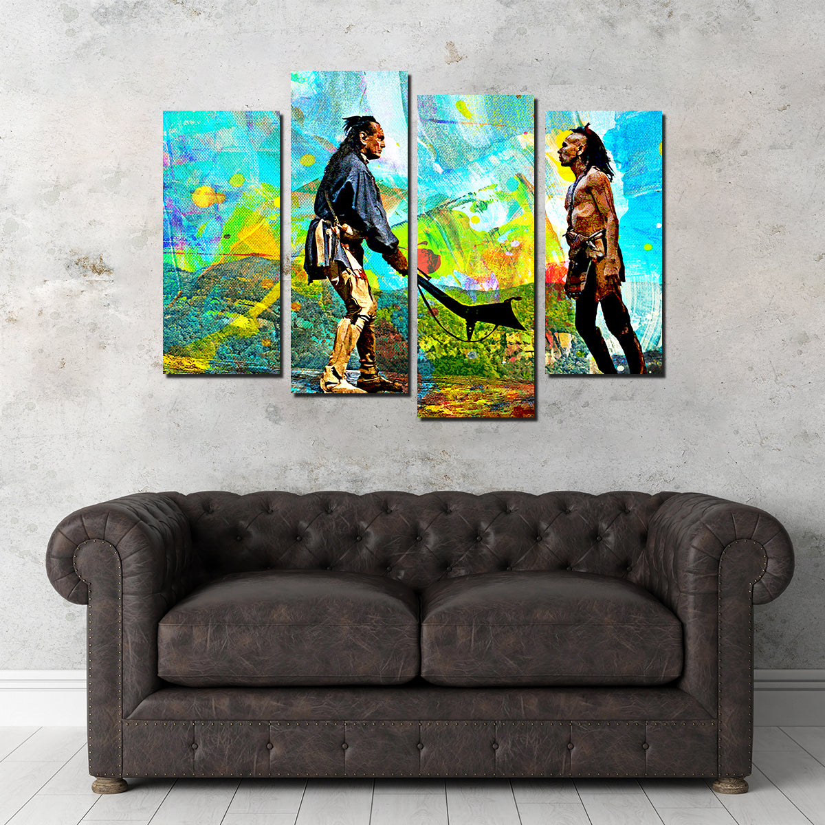 Last of the Mohicans Brushed Wall Art
