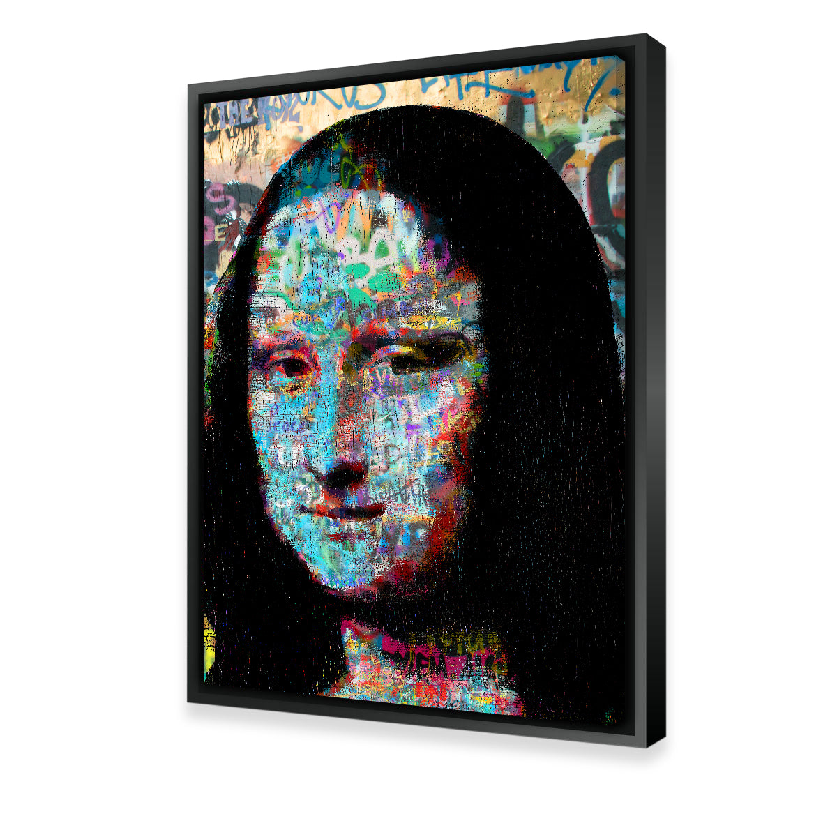 Mona Lisa Heavy Graffiti Wall Art