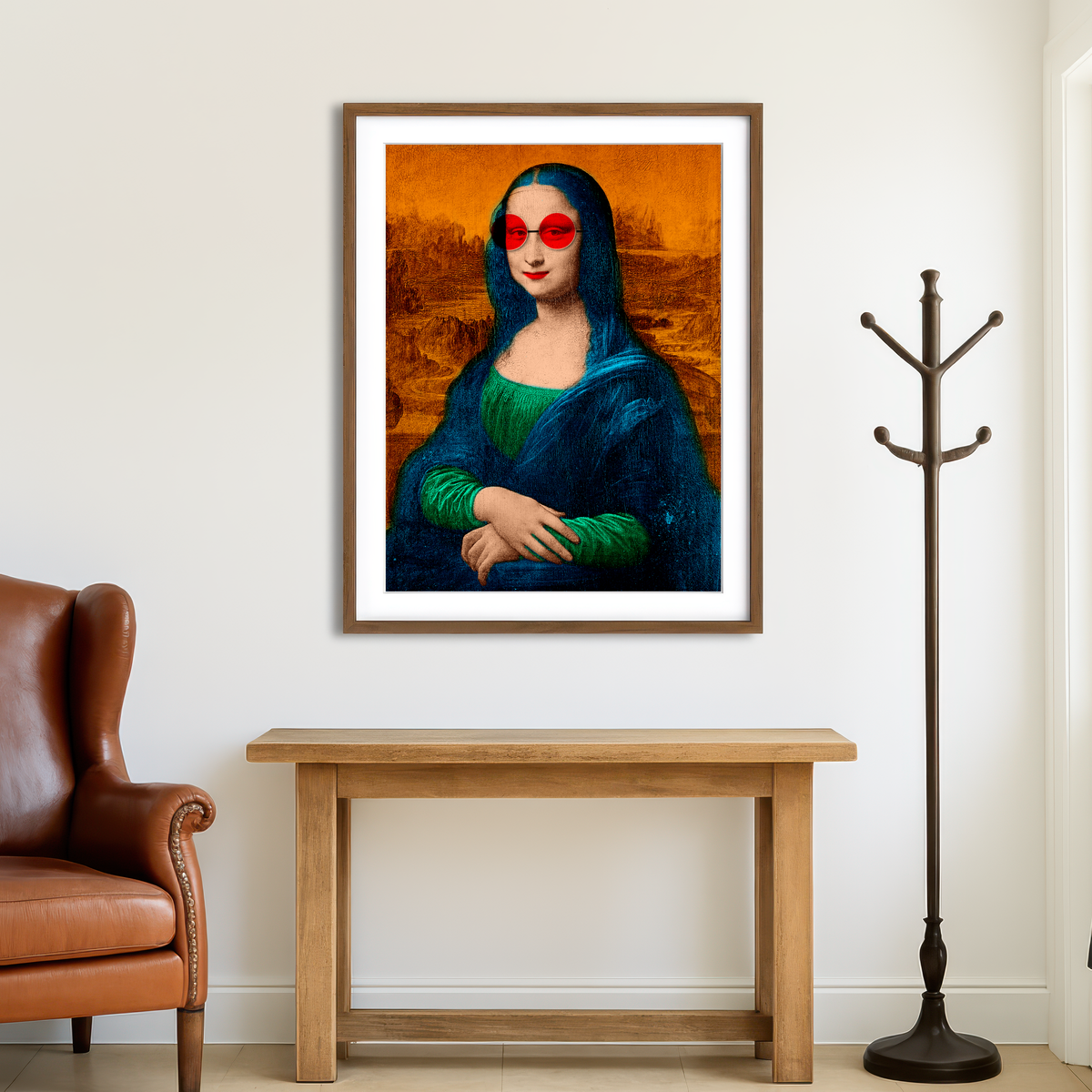 AUTO-MOCKUP ROOM | Mona Lisa Glasses Wall Art