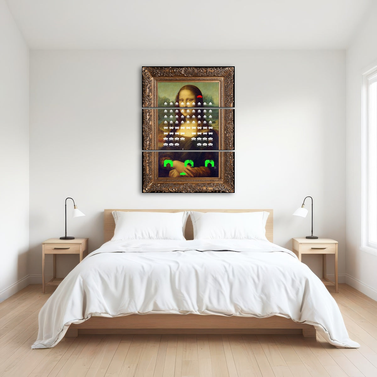 AUTO-MOCKUP ROOM | Mona Lisa Space Invaders