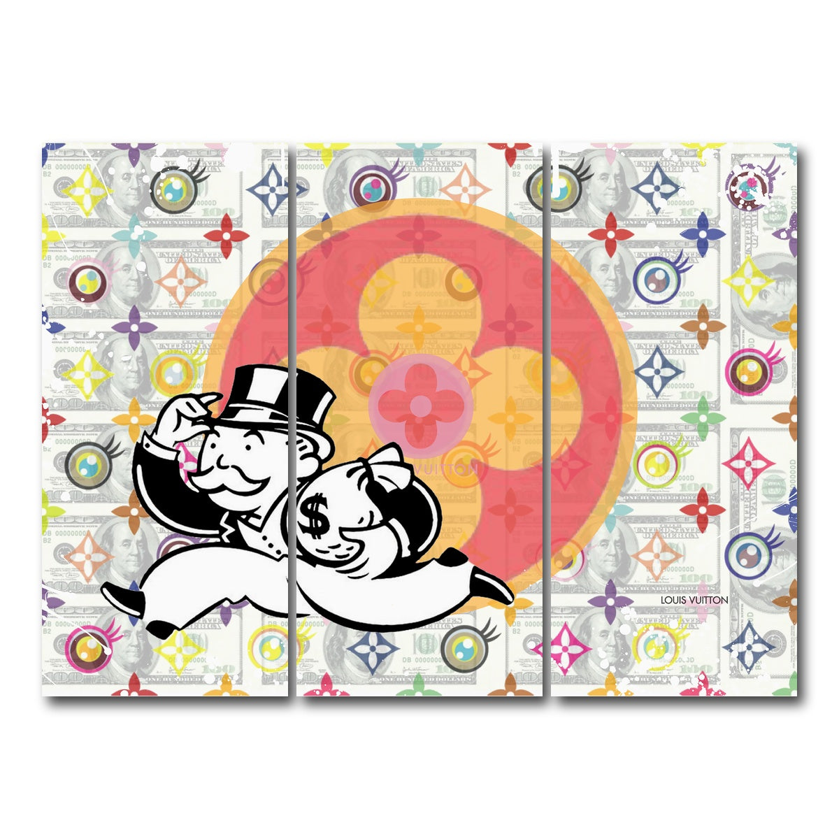 AUTO-MOCKUP WHITE | Money Bag Boy | 3 Piece | Gallery Wrap Canvas | group=8x18