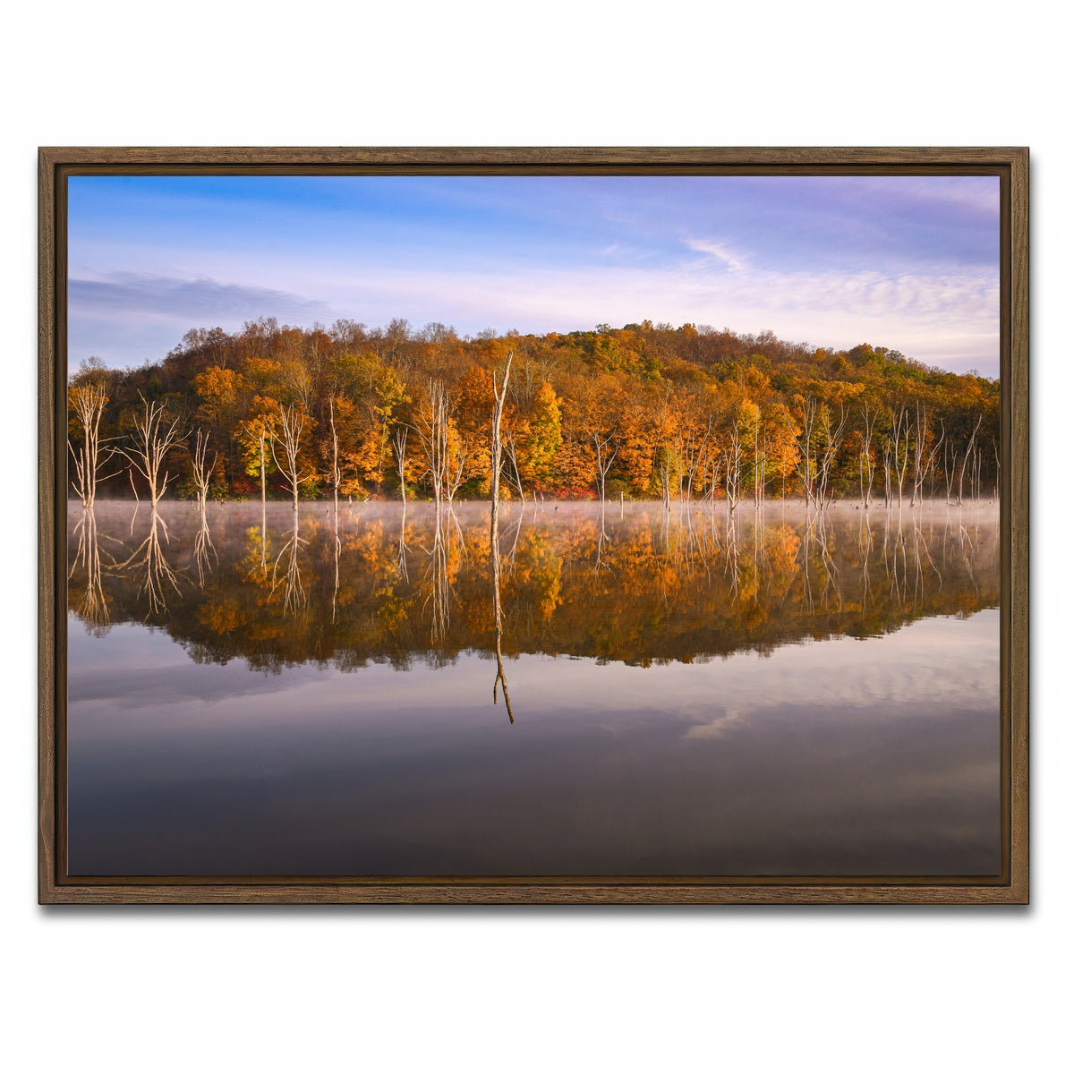 AUTO-MOCKUP WHITE | Monksville Mist | 1 Piece | Walnut Framed Canvas | group=4x3