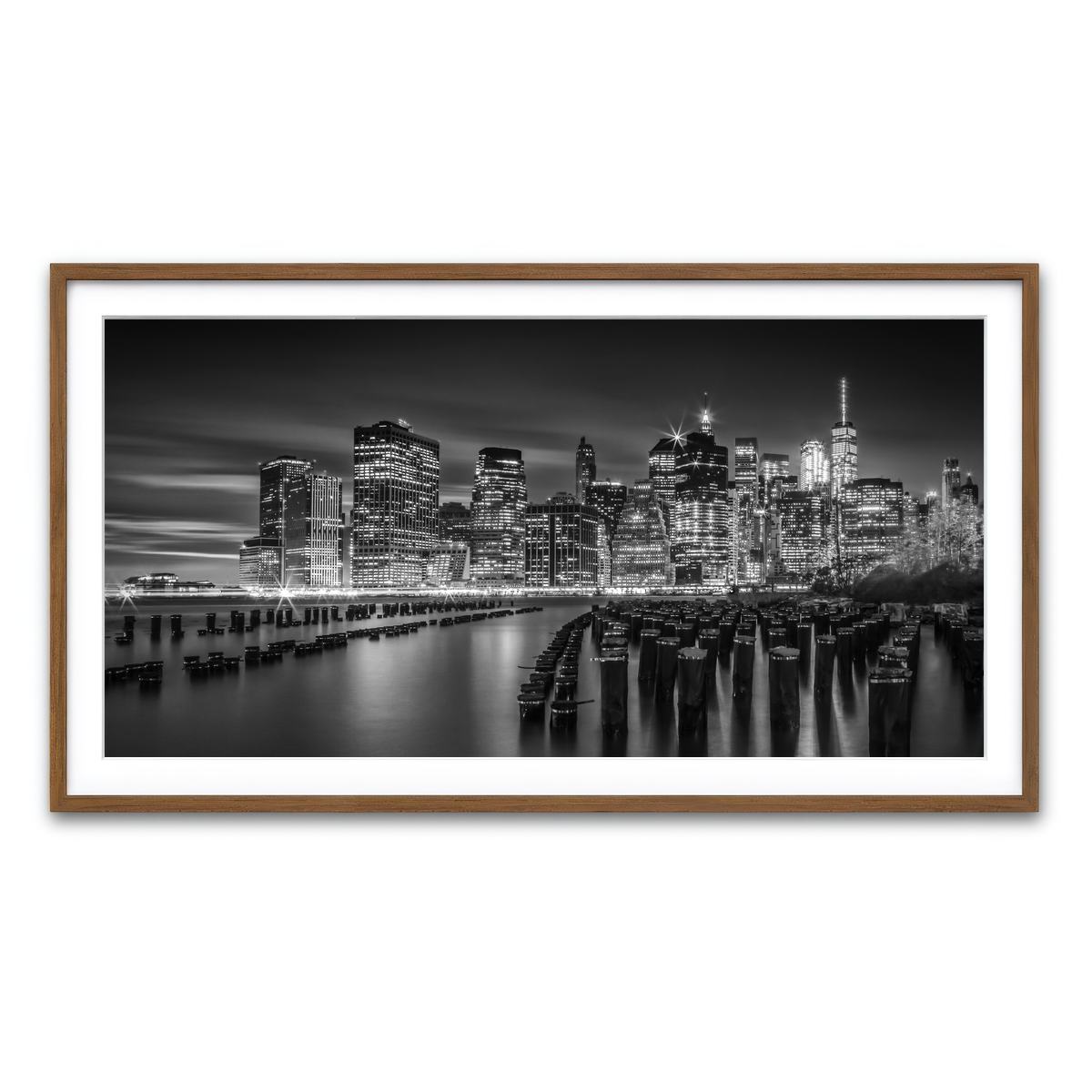 Framed Print 2x1 Walnut
