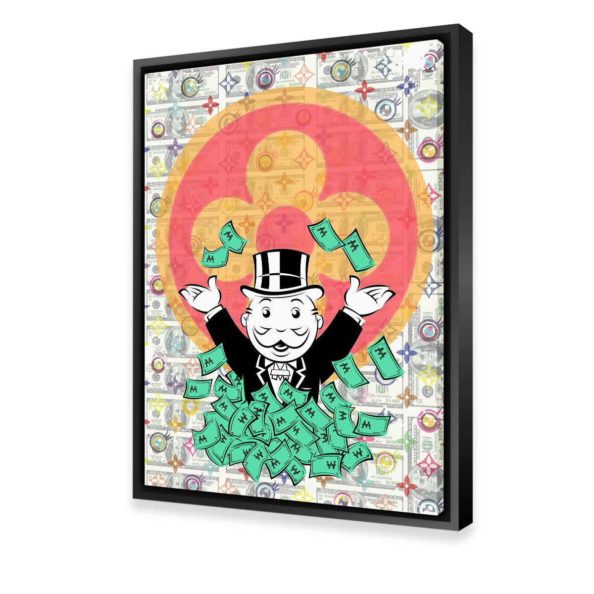 Monopoly Money LV Wall Art