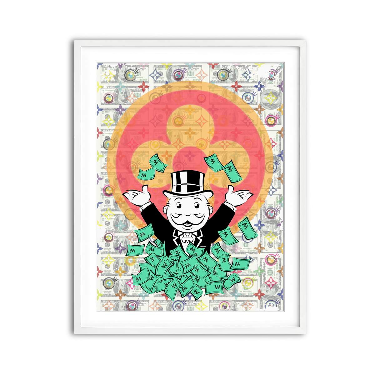 Framed Print 3x4 White