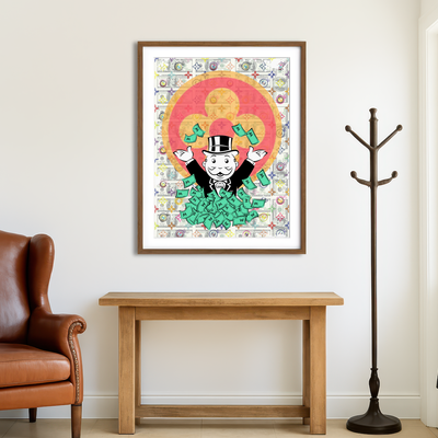 AUTO-MOCKUP ROOM | Monopoly Money LV Wall Art