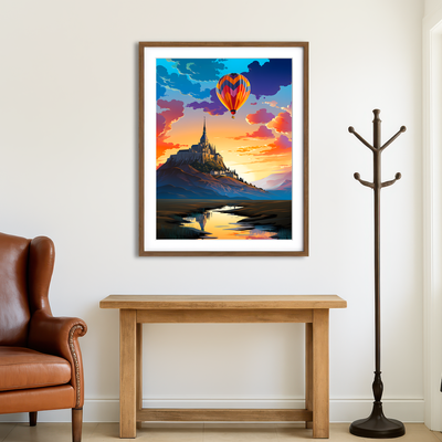 AUTO-MOCKUP ROOM | Mont Saint-Michel Wall Art