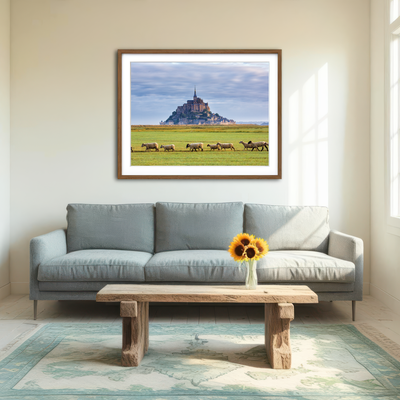 AUTO-MOCKUP ROOM | Mont Saint Michel Abbey Wall Art