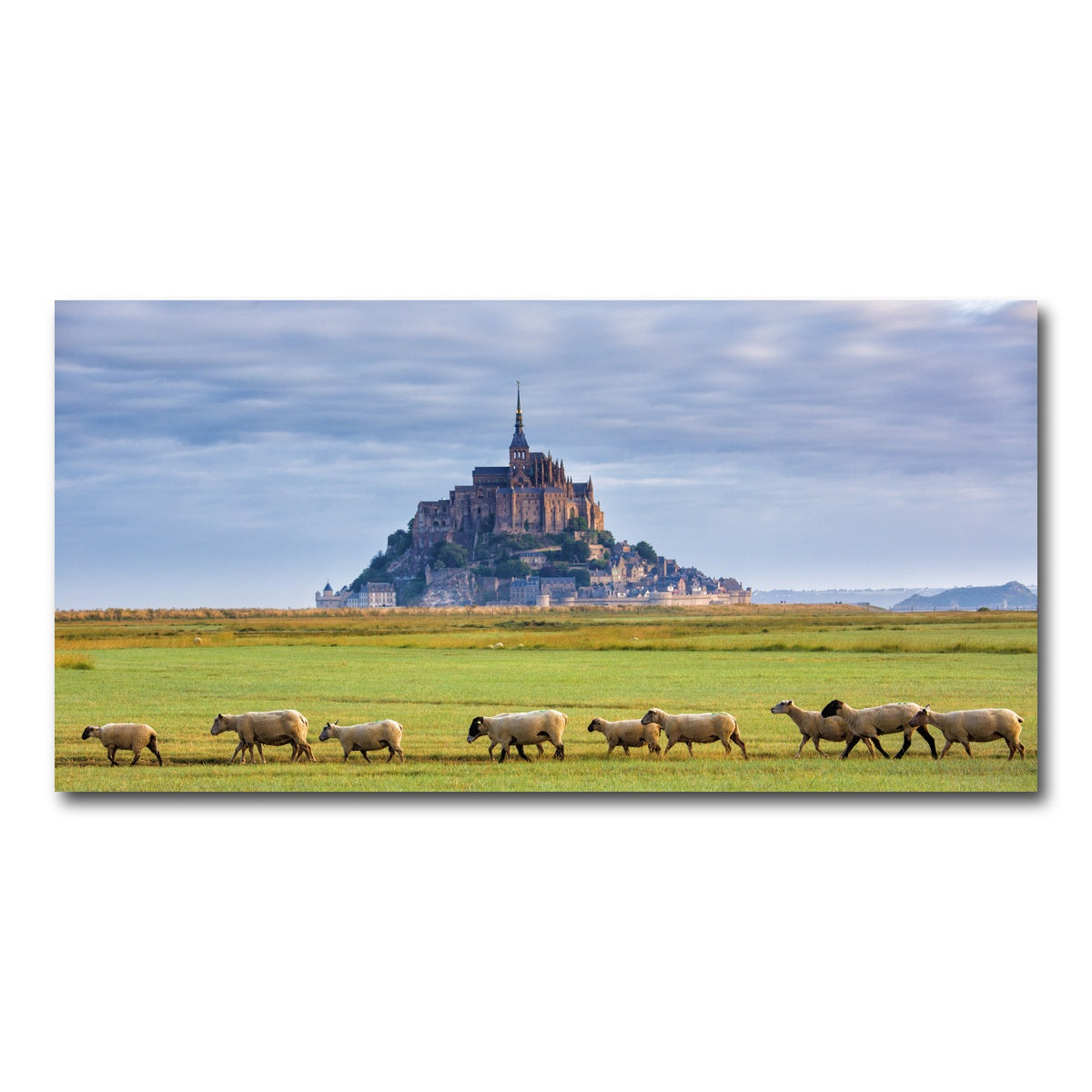 AUTO-MOCKUP WHITE | Mont Saint Michel Abbey | 1 Piece | Gallery Wrap Canvas | group=2x1