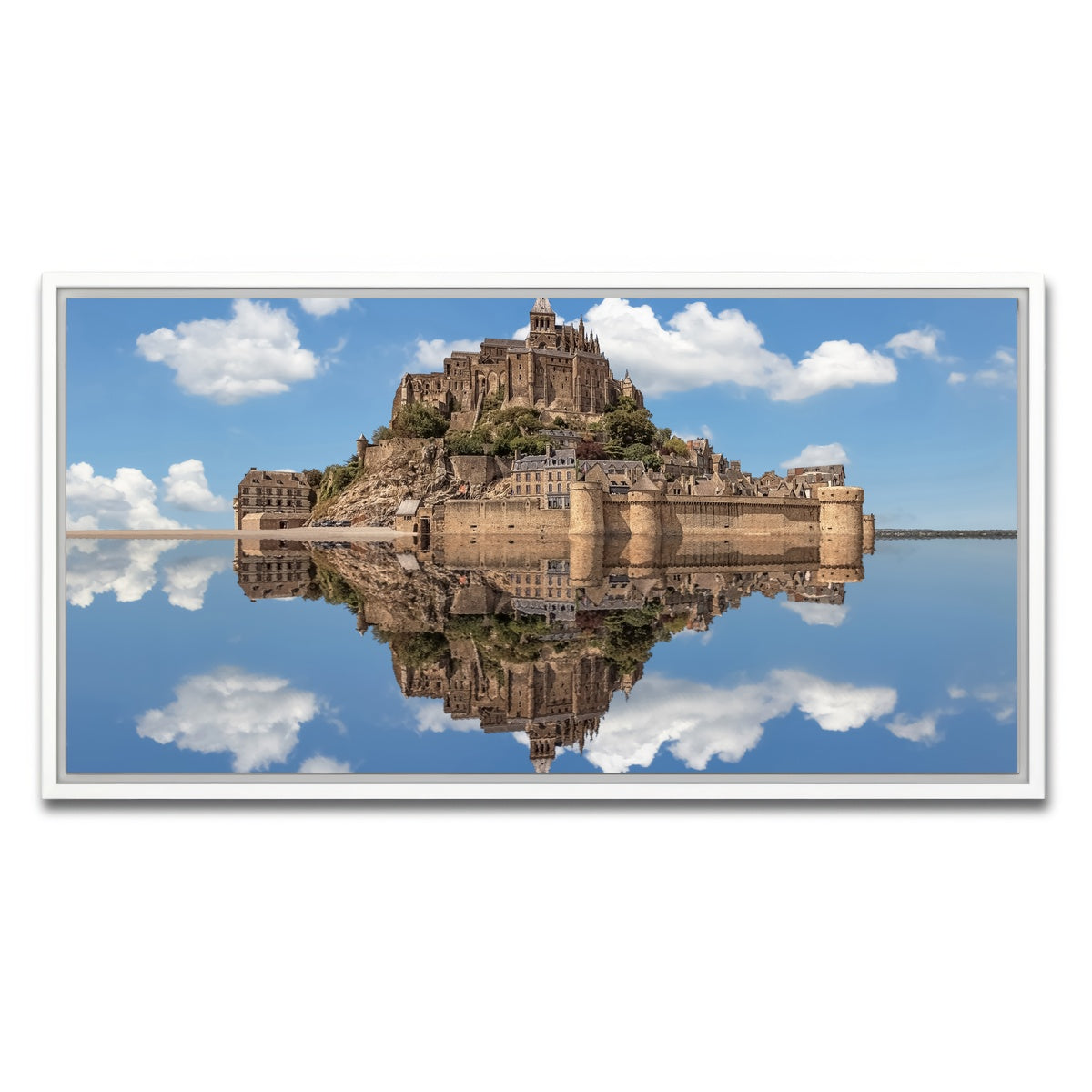 AUTO-MOCKUP WHITE | Mont Saint Michel | 1 Piece | White Framed Canvas | group=2x1