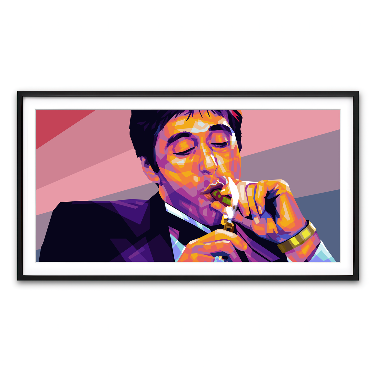 Framed Print 2x1 Black