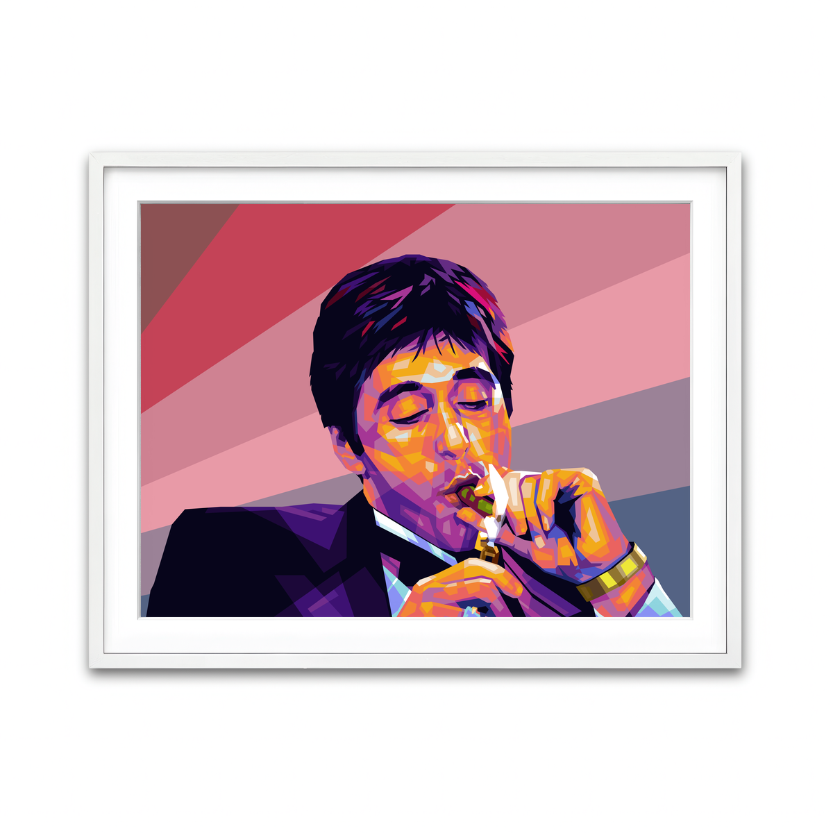 Framed Print 4x3 White