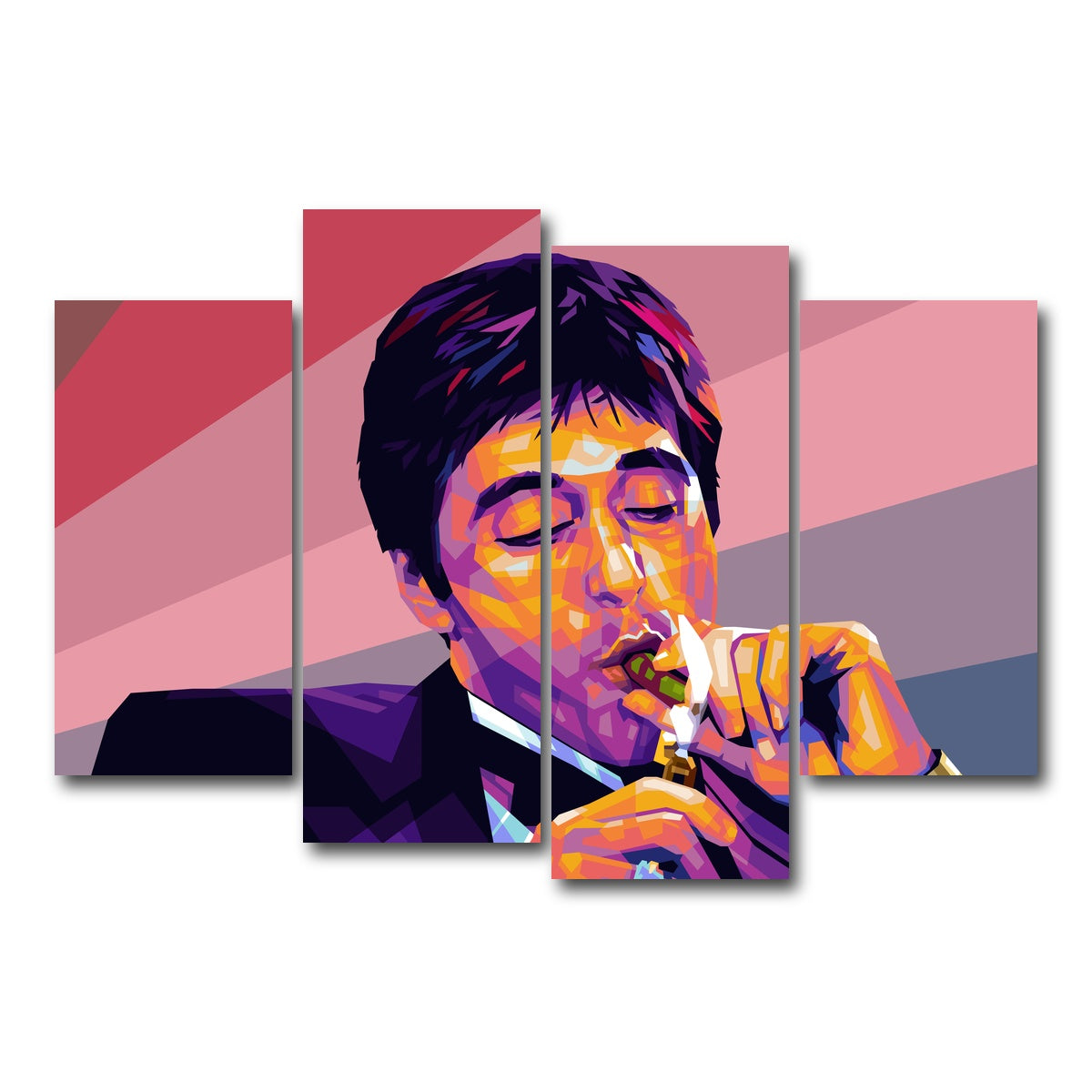 AUTO-MOCKUP WHITE | Montana Cigar | 4 Piece | Gallery Wrap Canvas | group=4_short