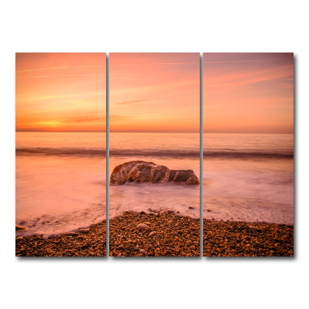 AUTO-MOCKUP WHITE | Montauk Beach | 3 Piece | Gallery Wrap Canvas | group=8x18