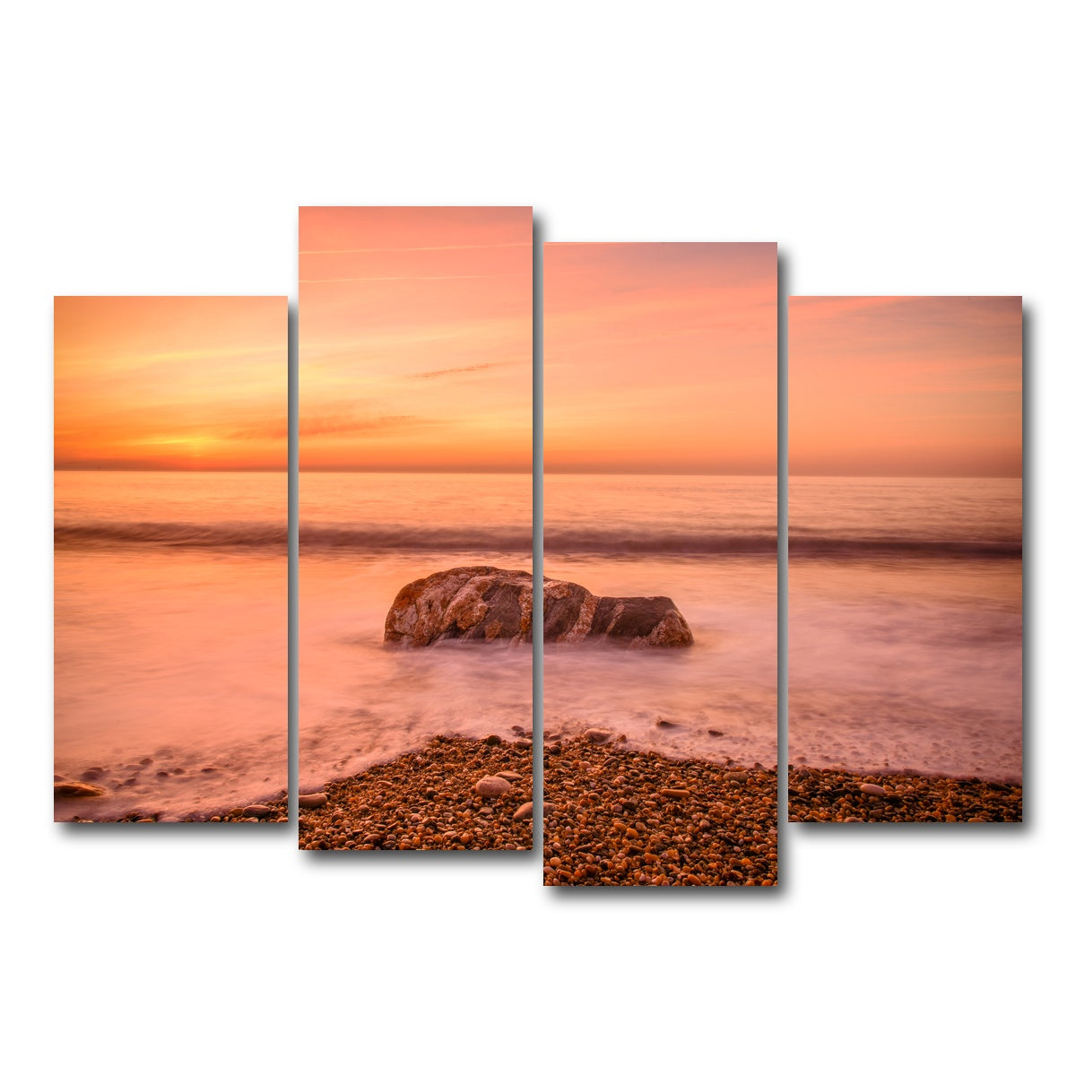 AUTO-MOCKUP WHITE | Montauk Beach | 4 Piece | Gallery Wrap Canvas | group=4_normal