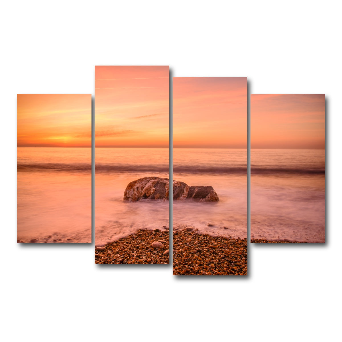 AUTO-MOCKUP WHITE | Montauk Beach | 4 Piece | Gallery Wrap Canvas | group=4_short