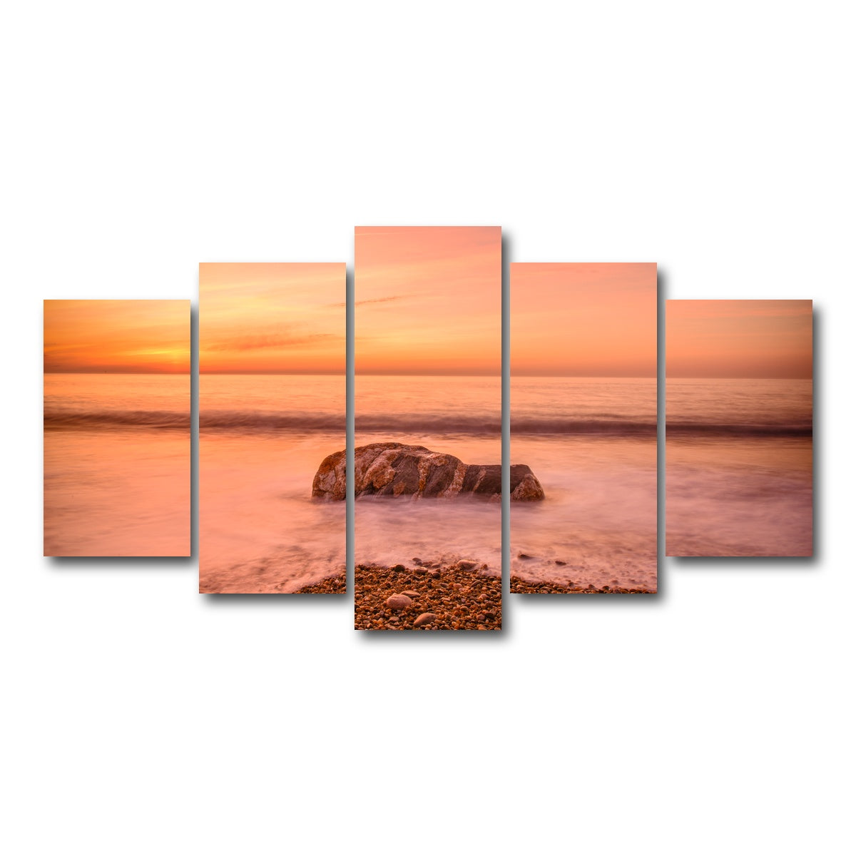 AUTO-MOCKUP WHITE | Montauk Beach | 5 Piece | Gallery Wrap Canvas | group=5_normal