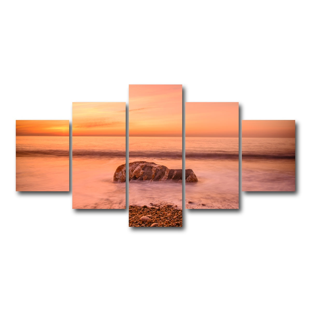 AUTO-MOCKUP WHITE | Montauk Beach | 5 Piece | Gallery Wrap Canvas | group=5_short