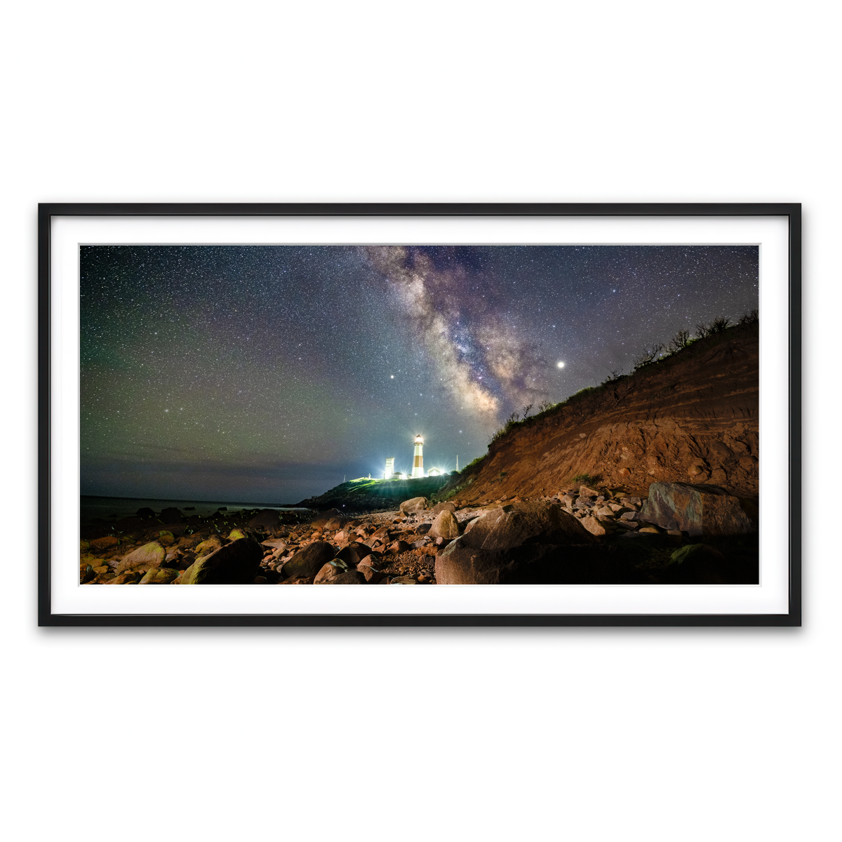 Framed Print 2x1 Black