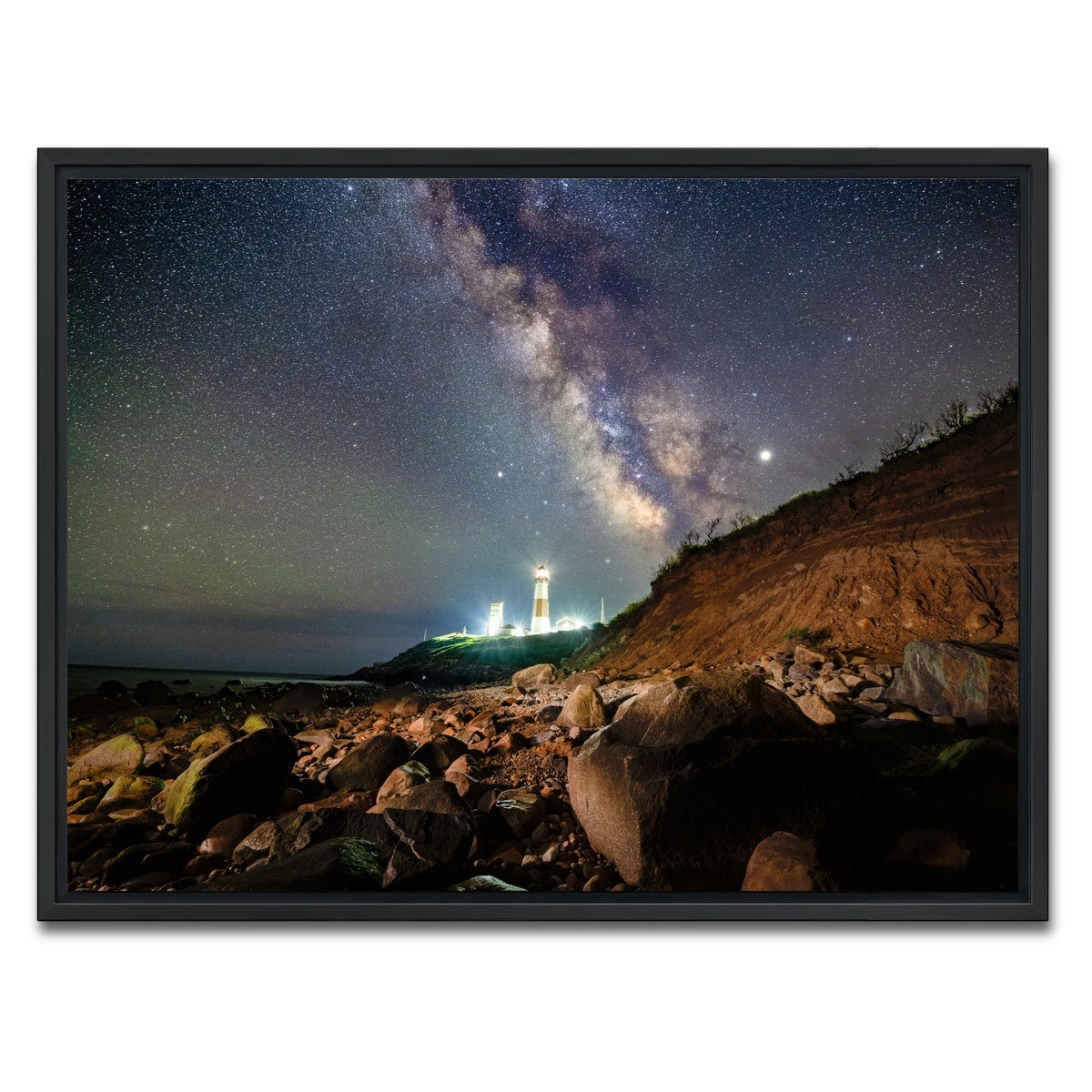 AUTO-MOCKUP WHITE | Montauk Landscape | 1 Piece | Black Framed Canvas | group=4x3