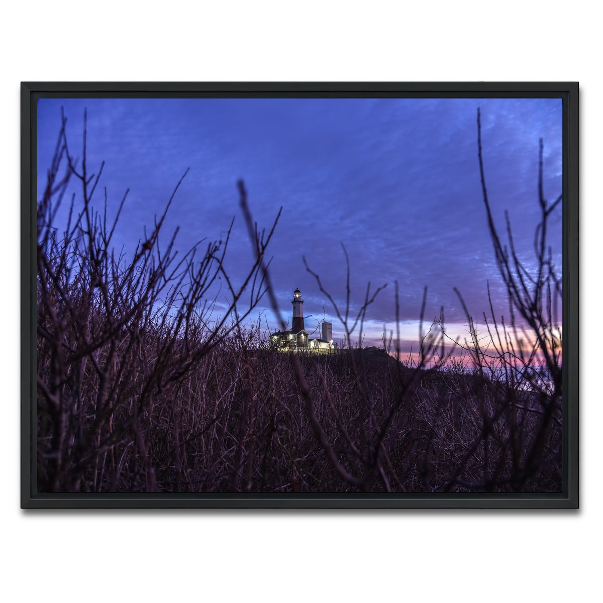 AUTO-MOCKUP WHITE | Montauk Lighthouse | 1 Piece | Black Framed Canvas | group=4x3