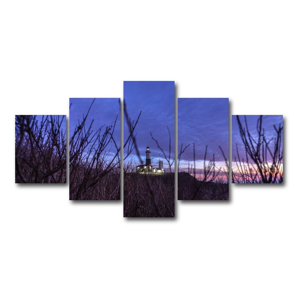 AUTO-MOCKUP WHITE | Montauk Lighthouse | 5 Piece | Gallery Wrap Canvas | group=5_short