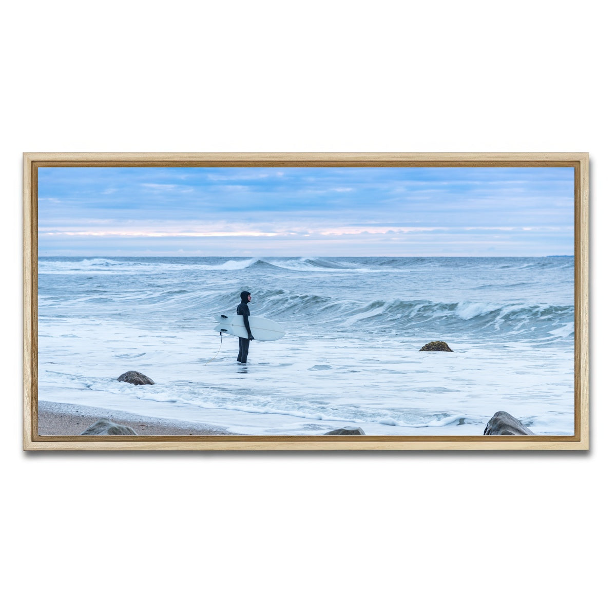 AUTO-MOCKUP WHITE | Montauk Surfer | 1 Piece | Natural Framed Canvas | group=2x1