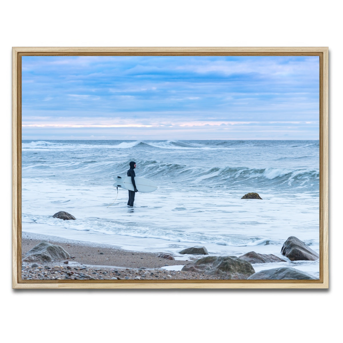 AUTO-MOCKUP WHITE | Montauk Surfer | 1 Piece | Natural Framed Canvas | group=4x3